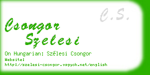 csongor szelesi business card